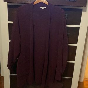 American Eagle burgundy cardigan L / XL